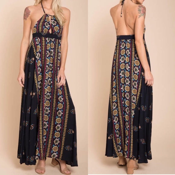 Selfie Leslie Dresses & Skirts - Shaylene Brunch Maxi Dress Navy by Selfie Leslie